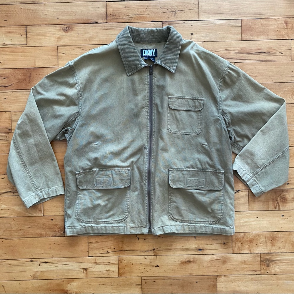 Vintage DKNY Tan Chore Jacket - Size Large